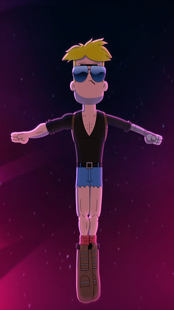 boots, glasses, blonde, flying, Gary Goodspeed, TV Show, Final Space HD phone wallpaper