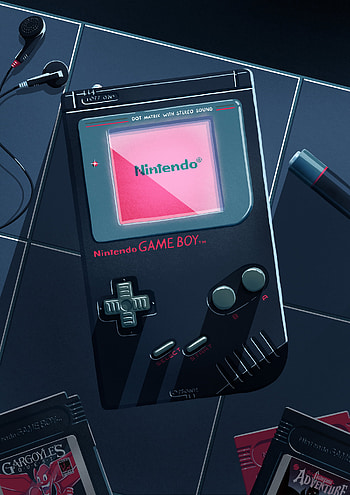 Nintendo, Game Boy, Illustration art, Sergio Ingravalle HD phone wallpaper