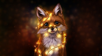 Fantasy fox, Enchanting artwork, Magical vibes, Mythical creature HD wallpaper