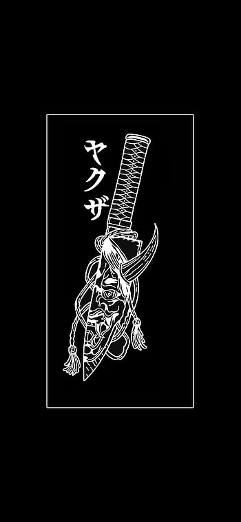 Oni, Knife, caracolis, preto, Demonio, Japão, Demon, Japan, Japones, Faca, black HD phone wallpaper