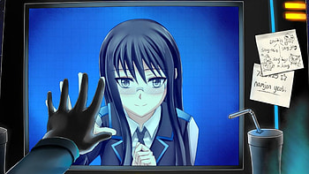 analogue, monitor, girls, anime HD wallpaper