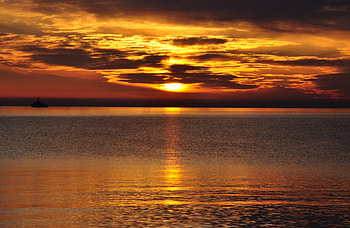 Sunrise Reflections, sunrise, reflections, nature HD wallpaper