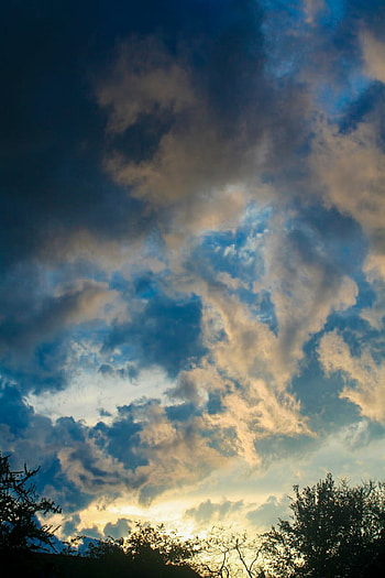 Cielo, celeste, azul, nubes HD phone wallpaper