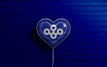 I Love Osaka, , realistic balloons, blue wooden background, Day of Osaka, japaenese prefectures, flag of Osaka, Japan, balloon with flag, Prefectures of Japan, Osaka flag, Osaka HD wallpaper