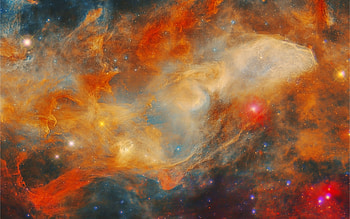 The Blue Horsehead Nebula in Infrared, galaxies, nebula, fun, space, cool, stars HD wallpaper