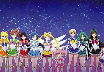 Sailor Moon Eternal, Magical girl warriors, Lunar princesses, Sparkling transformations HD wallpaper