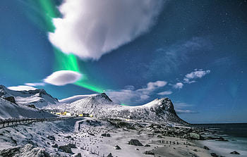 Winter, landscape, mountains, snow layer HD wallpaper