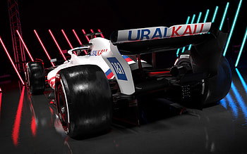 2022, Haas VF-22, F1 car, , rear view, exterior, Formula 1, VF-22 2022, racing car, Haas F1 Team HD wallpaper