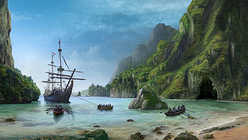Pirate Background | Sunken Pirate Ship | pirate madness ... - Zone HD wallpaper