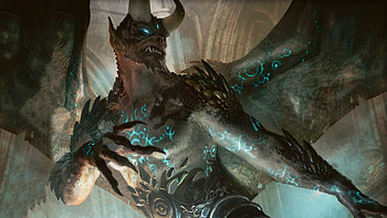 Rune-Scarred Demon, Magic: The Gathering HD wallpaper