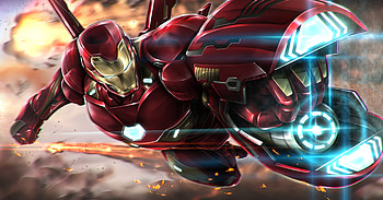 Iron Man Cannon, iron-man, superheroes, digital-art, artwork HD wallpaper
