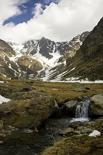 Nature, Stones, Mountains, Snow, Rocks, Snow Covered, Snowbound HD phone wallpaper