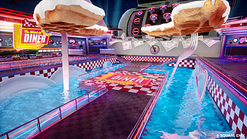Foamstars Game Diner Scene, video game, Foamstars HD wallpaper