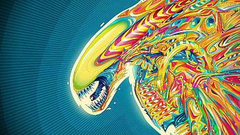 Abstract, Art, Xenomorph, Aliens HD wallpaper