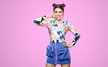 Kriti Sanon, Indian Fashion Model, hoot, Colorful Dress, Indian Actress, Bollywood, Indian Star HD wallpaper