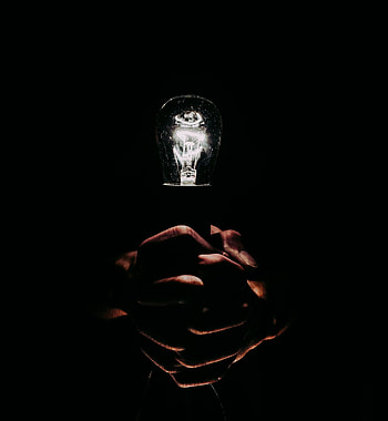 Dark, Shine, Light, Hands, Darkness, Fingers, Light Bulb, Electric HD phone wallpaper