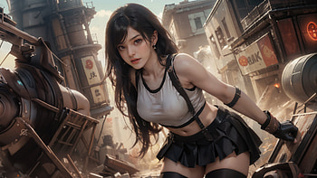 Tifa Final Fantasy 7, tifa-lockhart, final-fantasy, games, artwork, digital-art, art, video-games, deviantart HD wallpaper