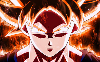 Super Saiyan, , fire flames, Goku, Dragon Ball Super, DBS, Dragon Ball, Son Goku Dragon Ball, Dragon Ball characters HD wallpaper