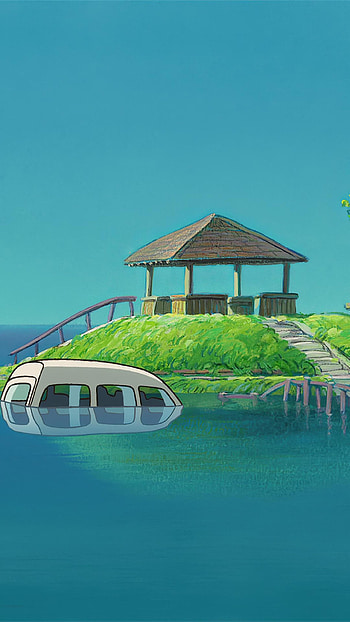 Studio Ghibli, Anime masterpiece, Captivating storytelling, Visual splendor HD phone wallpaper