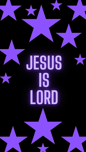 Jesus is Lord, star, purple HD phone wallpaper