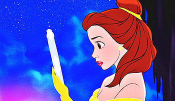 Belle, Magic Mirror, Beauty and the Beast, Disney HD wallpaper