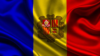 Andorra flag stripes, Patriotic , National symbol, design HD wallpaper
