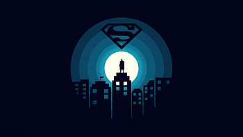 Superman, minimal, art HD wallpaper