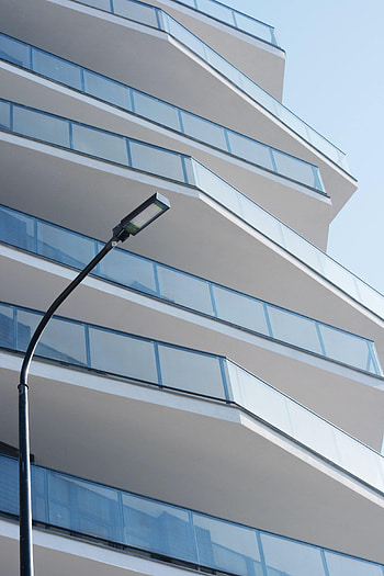 Building, Minimalism, Lamp, Lantern HD phone wallpaper
