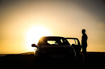 Twilight, Dark, Silhouette, Car, Dusk, Door, Open HD wallpaper