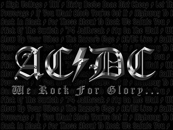 AC/DC , Band logo, Iconic lightning bolt, Aussie rock HD wallpaper