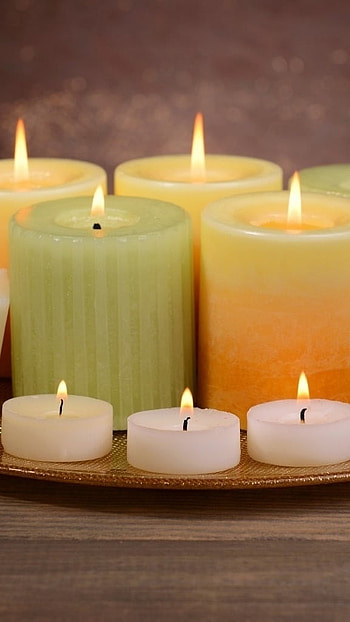 Candles, Colorful Candles HD phone wallpaper