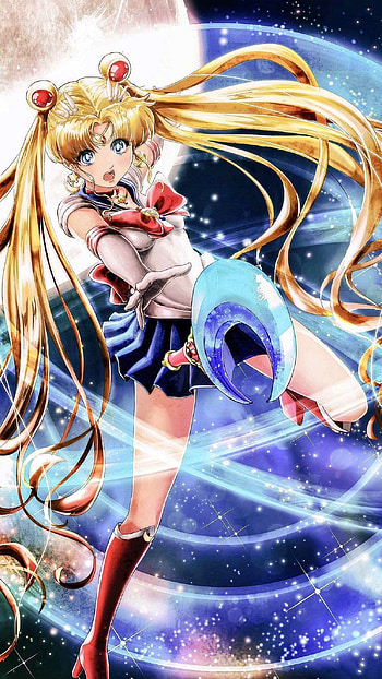 Sailor Moon , background, Cute and colorful, Magical girl anime HD phone wallpaper