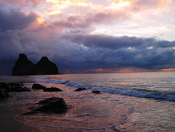 Wonderful Clouds !, sea, waves, clouds, wonderful, sunset HD wallpaper