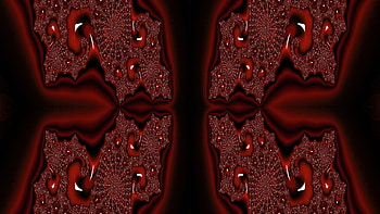 Trippy Psychedelic Fractal, trippy, psychedelic, aesthetic, red, dark, Abstract, fractal HD wallpaper