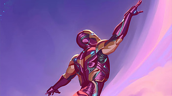 Iron Man Catching, iron-man, superheroes, artist, artwork, digital-art, deviantart HD wallpaper