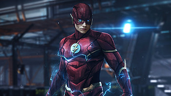 The Flash Erza Miller , flash, superheroes, artwork, artist, behance HD wallpaper