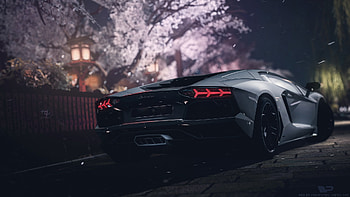 Grey Lamborghini Aventador, lamborghini-aventador, lamborghini, cars, artist, artwork, artstation HD wallpaper