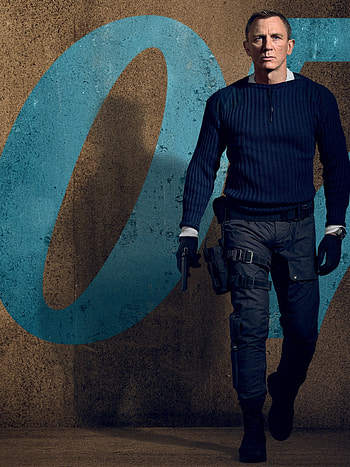 No Time to Die, , Daniel Craig, Thrilling Bond movie HD phone wallpaper