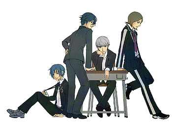 Persona MC's, persona 2 innocent sin, shin megami tensei, minato arisato, persona revelations, persona 3, jihei suzakuin, persona, yuya narumi, tatsuya suou, souji seta, naoya todo HD wallpaper