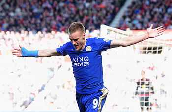 Jamie Vardy, Kante, Mahrez, Staying HD wallpaper