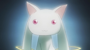 Kyubey, Spoilers rewatch, Madoka Magica, Episode 1 HD wallpaper