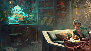 Hacker Girl Of Scifi City, hacker, scifi, cyberpunk, artstation, artist, artwork, digital-art HD wallpaper