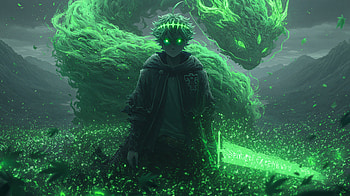 Asta - Black Clover Green Mana Art, Green Anime, Asta (Black Clover) HD wallpaper