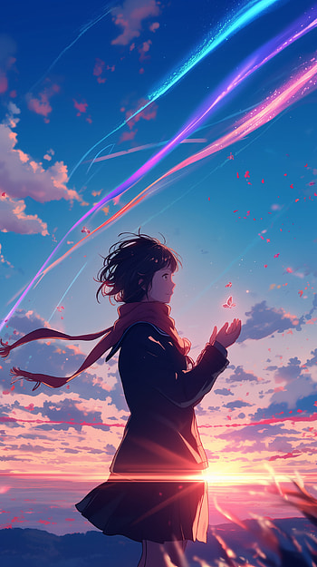 Mitsuha's Dream: A Stunning Your Name., Anime, Your Name., Mitsuha Miyamizu HD phone wallpaper
