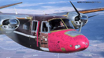 Aero Commander 680E, 680e, commander, aero, plane, runner, drug HD wallpaper