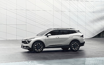 Kia Sportage, 2022, exterior, front view, new white Sportage 2022, Korean cars, white crossover, Kia HD wallpaper