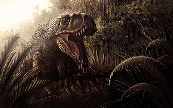 Prehistoric creatures, Ancient fossils, Dinosaur species, Mesozoic era HD wallpaper