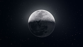 Night sky graphy, Captivating lunar , Majestic moonlit landscape, Breathtaking moon HD wallpaper