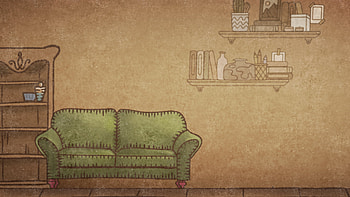 Backpack Battles Game Art: Vintage Living Room Scene, video game, Backpack Battles HD wallpaper