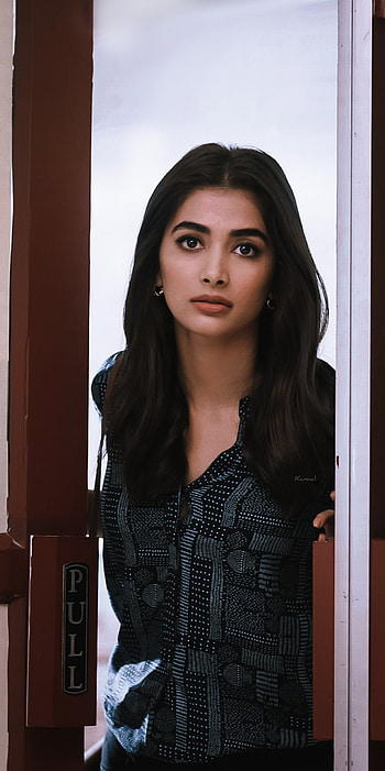 Pooja Hegde, lip, beast HD phone wallpaper